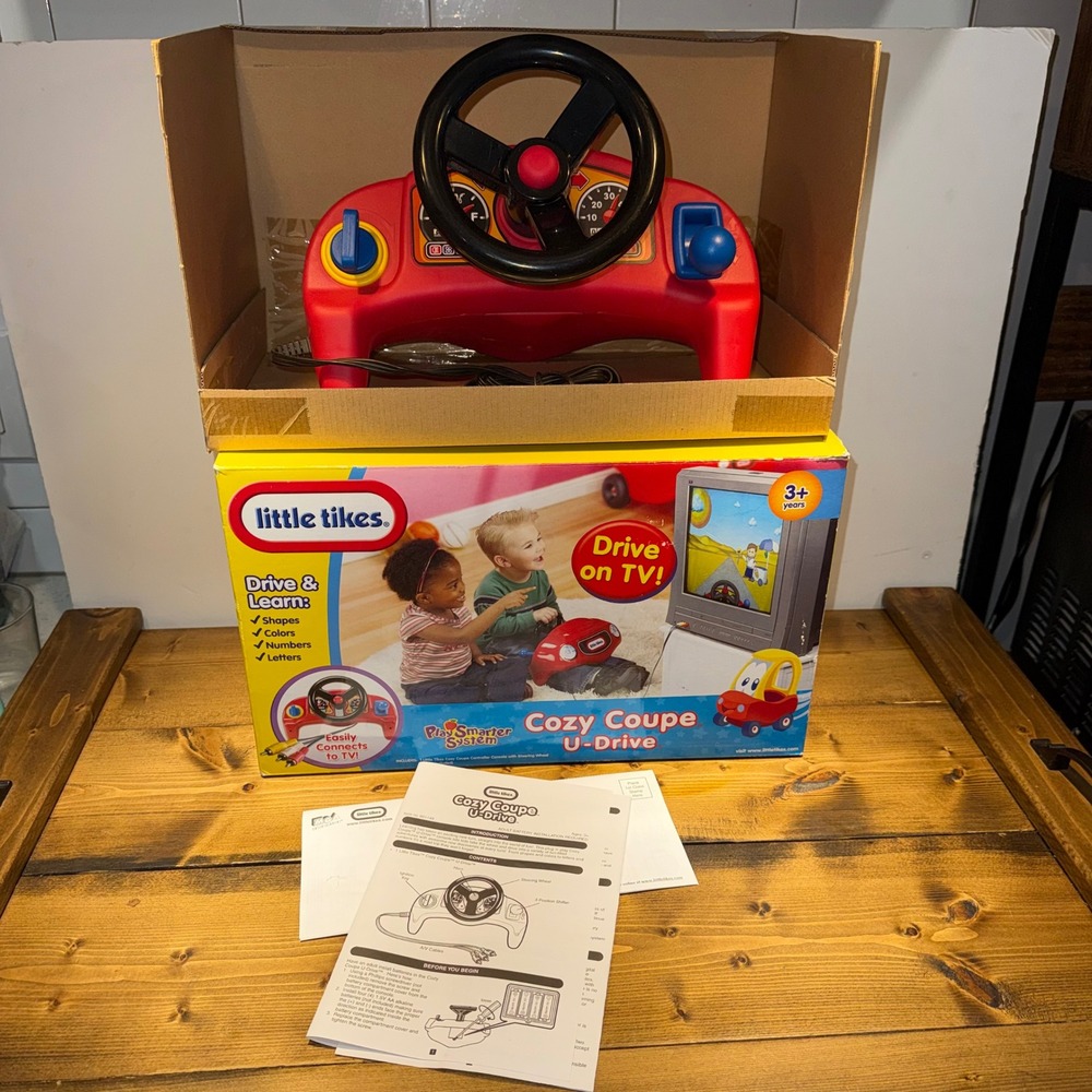 Little Tikes Cozy Coupe U-Drive TV Game Vintage 2007 NEW NIB Rare 601149